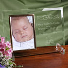 In the Beginning New Baby Beveled Glass Picture Frame